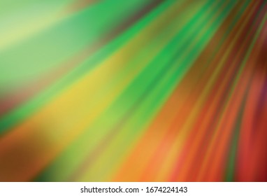 Light Green, Yellow vector glossy abstract background. Abstract colorful illustration with gradient. The best blurred design for your business.