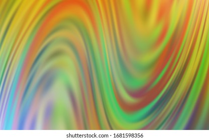 Light Green, Yellow vector glossy abstract layout. Shining colored illustration in smart style. The best blurred design for your business.