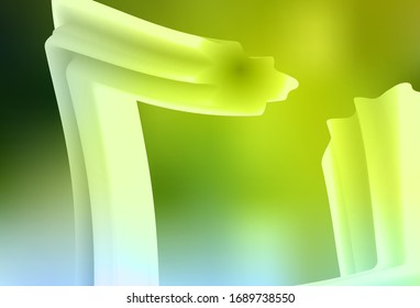Light Green, Yellow vector glossy abstract background. Glitter abstract illustration with gradient design. Smart design for your work.