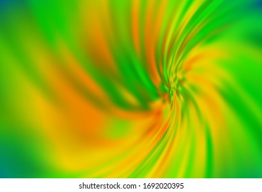 Diseño abstracto brillante vectorial amarillo, verde claro. Ilustración abstracta colorida con degradado. Diseño completamente nuevo para su negocio.