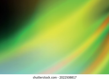Light Green, Yellow vector glossy abstract layout. Glitter abstract illustration with gradient design. Smart design for your work.