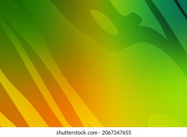Verde claro, amarillo vectorial brillante fondo abstracto. Ilustración colorida brillante de estilo inteligente. El mejor diseño borroso para su negocio.