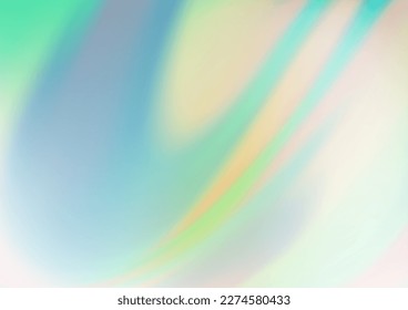 Light Green, Yellow vector glossy abstract template. Colorful abstract illustration with gradient. A new texture for your design.