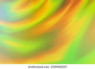 Light Green, Yellow vector glossy abstract background. Colorful abstract illustration with gradient. Completely new design for your business.