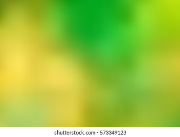 Light Green, Yellow vector glow blurred background. Art design pattern. Glitter abstract illustration with elegant bright gradient design.