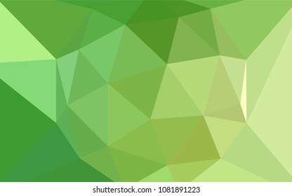 Light Green, Yellow vector gradient triangles texture. Colorful abstract illustration with triangles. Triangular pattern for your design.