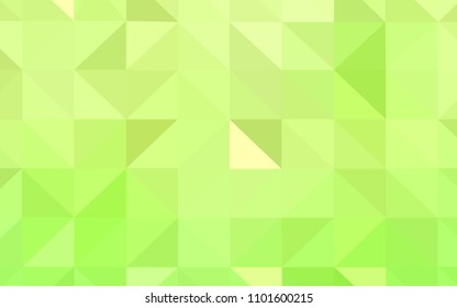 Light Green, Yellow vector gradient triangles template. Modern abstract illustration with triangles. Pattern for a brand book's backdrop.