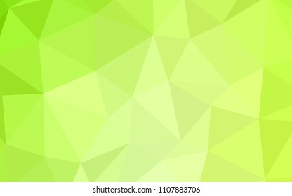 Light Green, Yellow vector gradient triangles texture. Colorful illustration in polygonal style with gradient. A new texture for your web site.