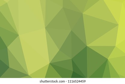 Light Green, Yellow vector gradient triangles template. Polygonal abstract illustration with gradient. New template for your brand book.