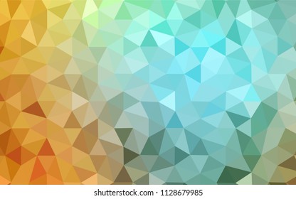 Light Green, Yellow vector gradient triangles template. Polygonal abstract illustration with gradient. New template for your brand book.