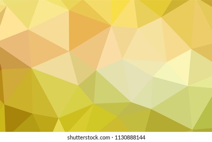 Light Green, Yellow vector gradient triangles pattern. Creative geometric illustration in Origami style with gradient. Brand new design for your business.