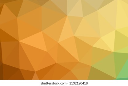Light Green, Yellow vector gradient triangles template. Elegant bright polygonal illustration with gradient. Textured pattern for your backgrounds.