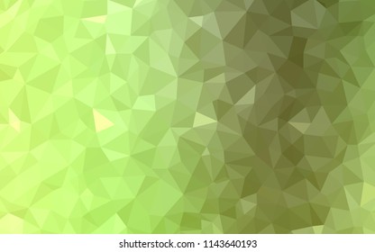 Light Green, Yellow vector gradient triangles pattern. Polygonal abstract illustration with gradient. New template for your brand book.
