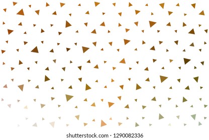 Light Green, Yellow vector  gradient triangles texture. Creative geometric illustration in Origami style with gradient. New template for your brand book.