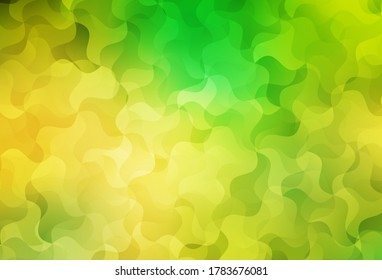 Light Green, Yellow vector gradient triangles texture. Geometric illustration in Origami style with gradient.  Brand new style for your business design.