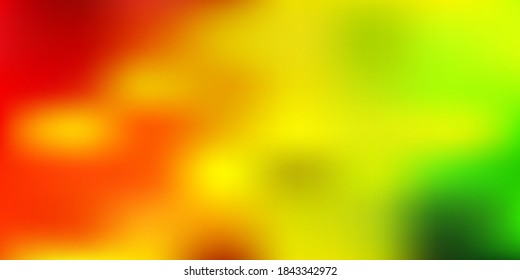Light green, yellow vector gradient blur layout. Colorful gradient abstract illustration in blur style. Multipurpose app design.