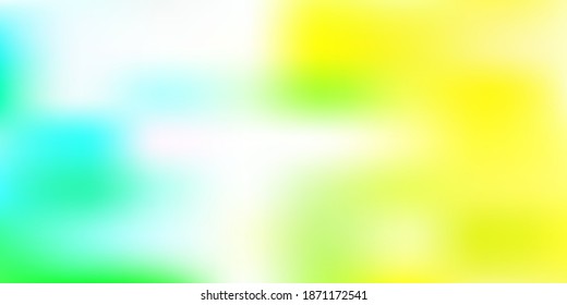 Light green, yellow vector gradient blur pattern. Colorful gradient abstract illustration in blur style. Modern design for your apps.