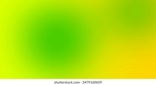 Fondo de desenfoque degradado de Vector verde claro y amarillo. Ilustración abstracta colorida del degradado en estilo desenfocado. Tu diseño de negocio.