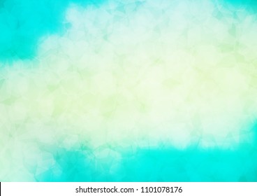 Light Green, Yellow vector hexagon mosaic pattern. Creative geometric illustration in Origami style with gradient. The best hexagonal design for your business.