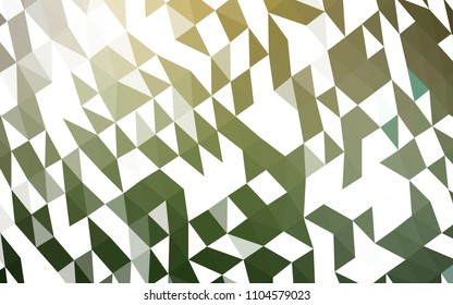 Light Green, Yellow vector hexagon mosaic texture. Brand new colored illustration in blurry style with gradient. A new texture for your design.