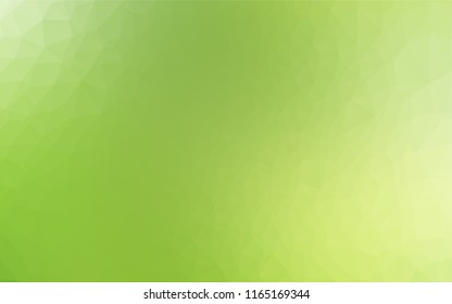 Light Green, Yellow vector hexagon mosaic cover. Glitter abstract illustration with an elegant design. The elegant pattern can be used as part of a brand book.