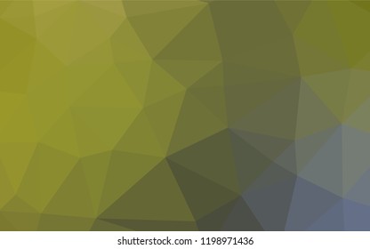 Light Green, Yellow vector hexagon mosaic texture. Brand new colored illustration in blurry style with gradient. The best triangular design for your business.