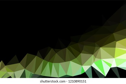 Light Green, Yellow vector hexagon mosaic texture. An elegant bright illustration with gradient. The textured pattern can be used for background.