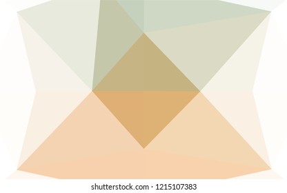 Light Green, Yellow vector hexagon mosaic texture. Creative geometric illustration in Origami style with gradient. A new texture for your design.