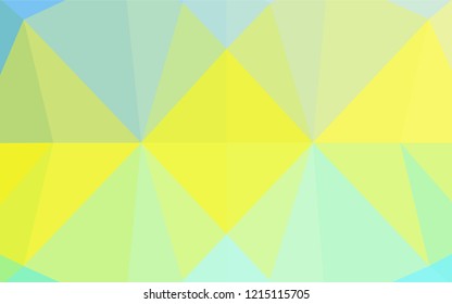 Light Green, Yellow vector hexagon mosaic texture. A vague abstract illustration with gradient. A completely new design for your business.