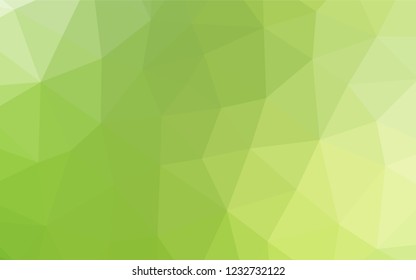 Light Green, Yellow vector hexagon mosaic template. Colorful abstract illustration with gradient. Brand new style for your business design.