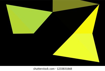 Light Green, Yellow vector hexagon mosaic texture. An elegant bright illustration with gradient. The polygonal design can be used for your web site.