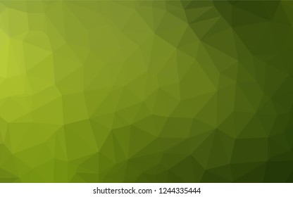 Light Green, Yellow vector hexagon mosaic cover. Colorful abstract illustration with gradient. A new texture for your design.