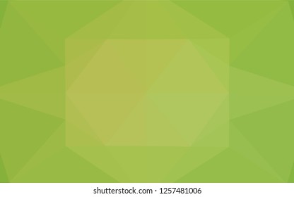 Light Green, Yellow vector hexagon mosaic cover. Modern geometrical abstract illustration with gradient. Brand new design for your business.
