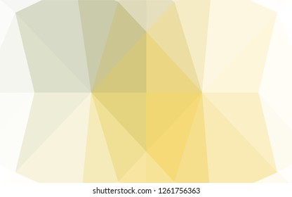 Light Green, Yellow vector hexagon mosaic texture. Colorful abstract illustration with gradient. A completely new template for your business design.