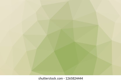 Light Green, Yellow vector hexagon mosaic template. Colorful illustration in abstract style with gradient. A new texture for your design.