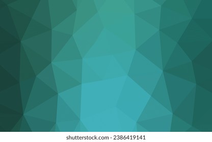 Light Green, Yellow vector hexagon mosaic cover. Shining illustration, which consist of triangles. The elegant pattern can be used as part of a brand book.