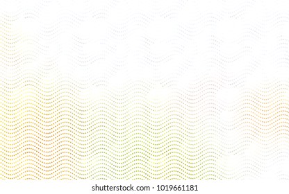 Light Green, Yellow vector illustration which consist of circles. Dotted gradient design for your business. Creative geometric background in halftone style with colored spots.