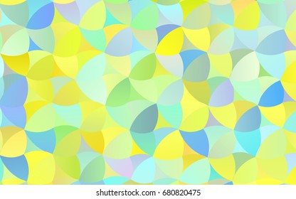 Light Green, Yellow vector illustration which consist of circles. Dotted gradient design for your business. Creative geometric background in halftone style with colored spots.