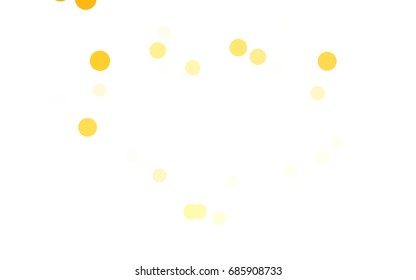 Light Green, Yellow vector illustration which consist of circles. Dotted gradient design for your business. Creative geometric background in halftone style with colored spots.