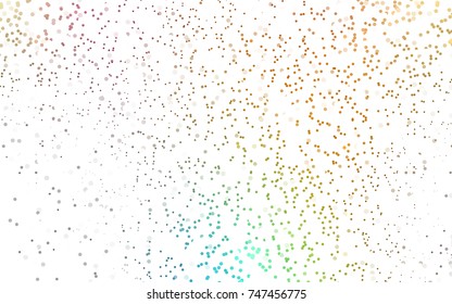 Light Green, Yellow vector illustration which consist of circles. Dotted gradient design for your business. Creative geometric background in halftone style with colored spots.