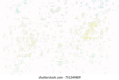 Light Green, Yellow vector illustration which consist of circles. Dotted gradient design for your business. Creative geometric background in halftone style with colored spots.