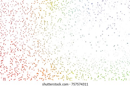 Light Green, Yellow vector illustration which consist of circles. Dotted gradient design for your business. Creative geometric background in halftone style with colored spots.