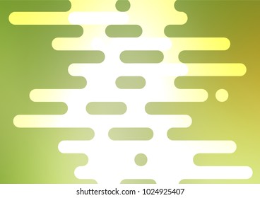 Light Green, Yellow vector indian curved texture. Shining colored illustration with doodles in Zen tangle style. The template can be used as a background for cell phones.