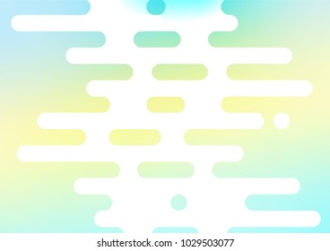Light Green, Yellow vector indian curved template. Geometric doodle illustration in Origami style with gradient. A completely new design for your business.