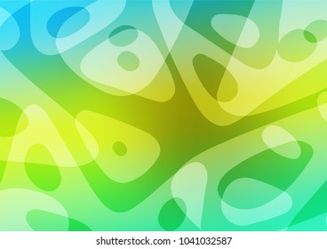 Light Green, Yellow vector indian curved pattern. Sketchy hand drawn doodles on blurred background. Brand-new design for your business.