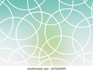 Light Green, Yellow vector indian curved pattern. Ethnic elegant natural pattern with gradient. The template can be used as a background for cell phones.