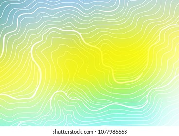 Light Green, Yellow vector indian curved pattern. An elegant bright illustration with lines in Natural style. The textured pattern can be used for website.
