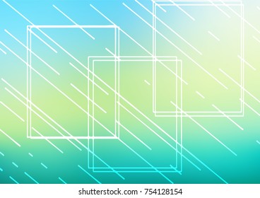 Light Green, Yellow vector indian curved texture. Doodles on blurred abstract background with gradient. The completely new template can be used for your brand book.
