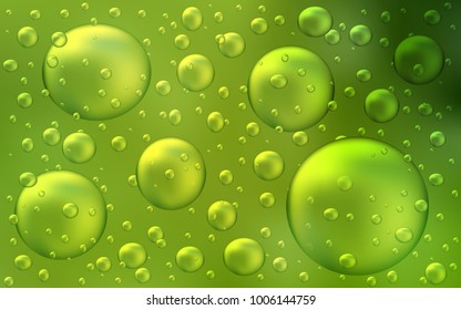 Light Green, Yellow vector layout with circle shapes. Modern abstract illustration with colorful water drops. Pattern can be used as texture of water, rain drops.