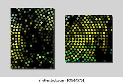 Light Green, Yellow vector layout for Leaflets. Web interface on abstract background with colorful gradient. Completely new template for your brand book.